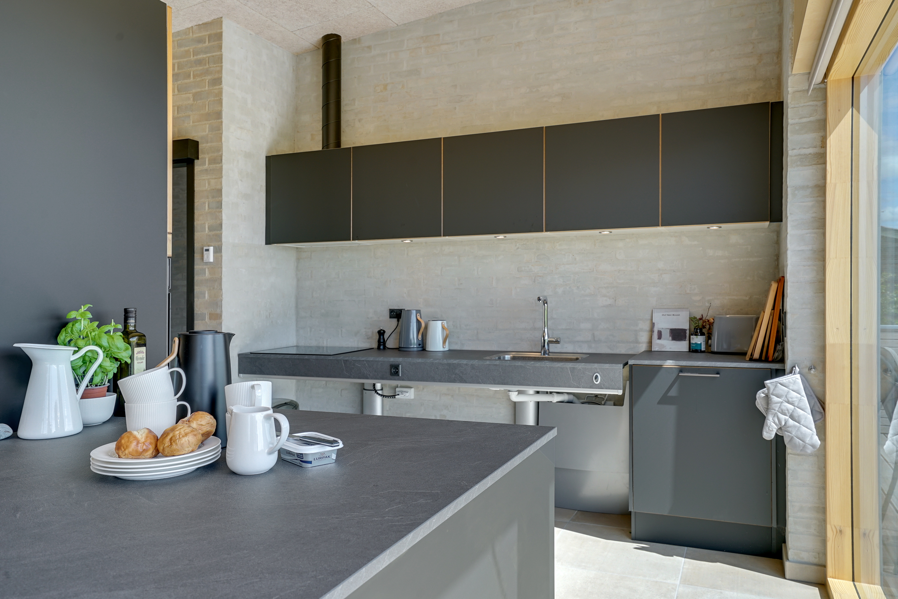 Koekkenet i sommerhuset i Thy.