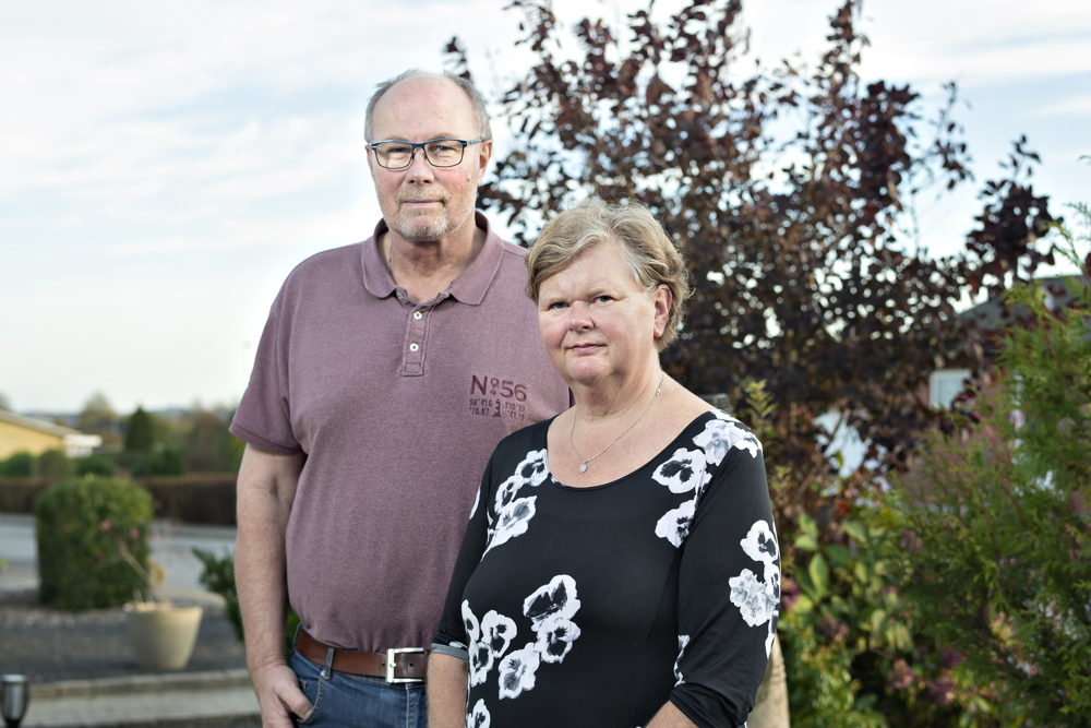 Ulla med sin mand Knud Erik side om side.