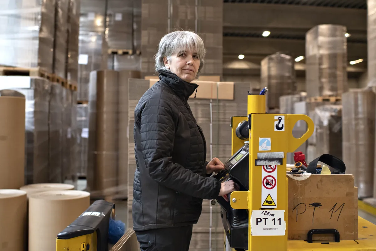 Lene Lyhne i arbejde