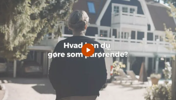 Screenshot af video med Annette Heicks raad til andre paaroerende