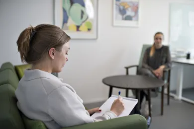 En raadgiver og en patient